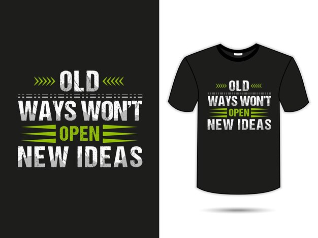 plantilla de diseño de camiseta de tipografía simple