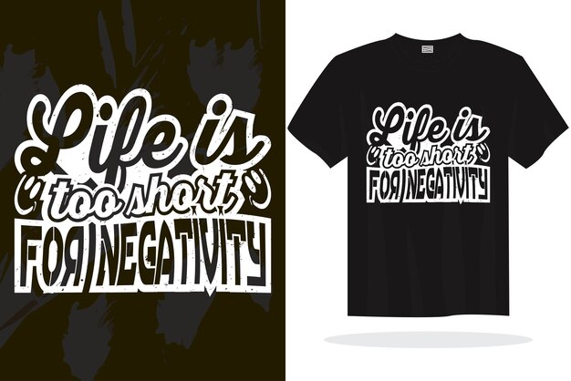 Plantilla de diseño de camiseta de vector de citas de letras de tipografía inspiradora