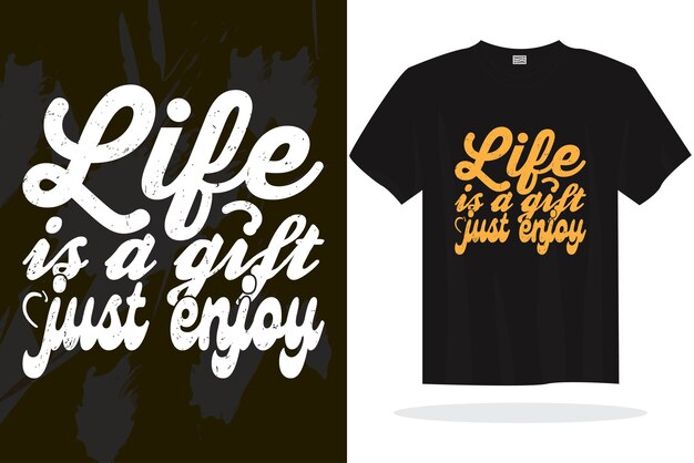 Plantilla de diseño de camiseta de vector de citas de letras de tipografía inspiradora