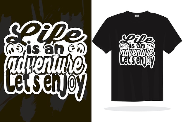 Plantilla de diseño de camiseta vectorial con citas de letras tipográficas inspiradoras listas para imprimir
