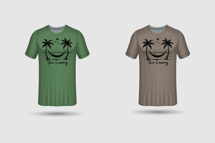 plantilla de diseño de camisetas coloridas