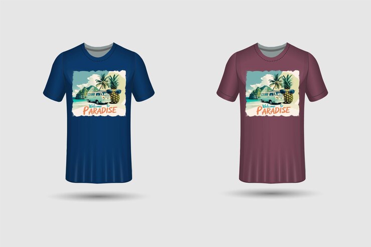 plantilla de diseño de camisetas coloridas