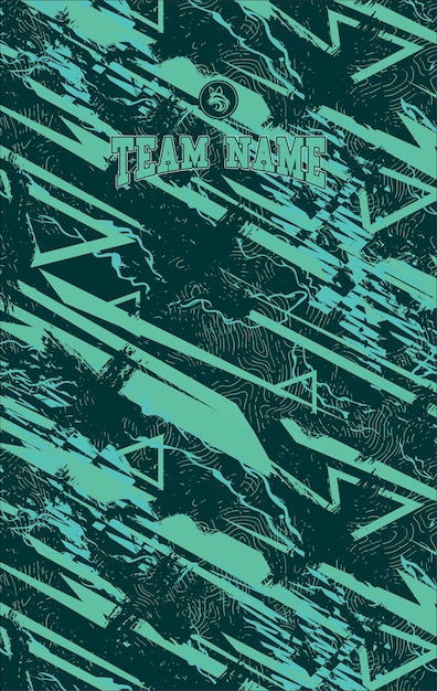plantilla de diseño de camisetas deportivas abstractas dinámicas