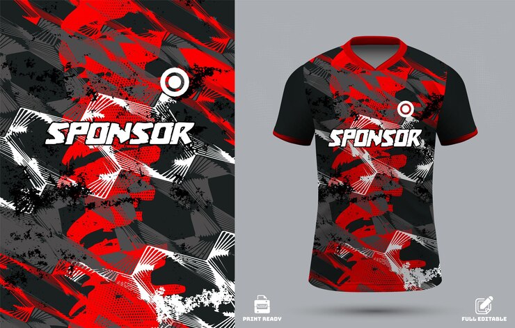 plantilla de diseño de camisetas deportivas