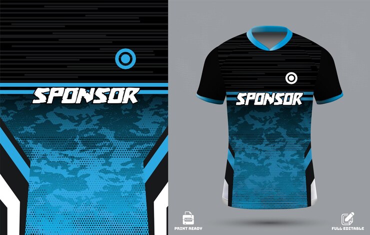 plantilla de diseño de camisetas deportivas