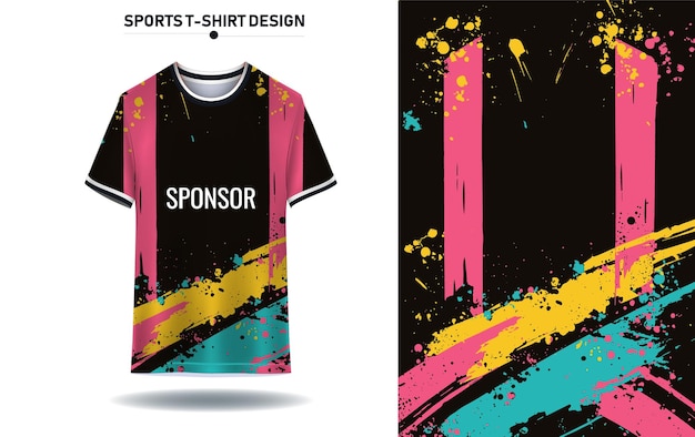 plantilla de diseño de camisetas deportivas