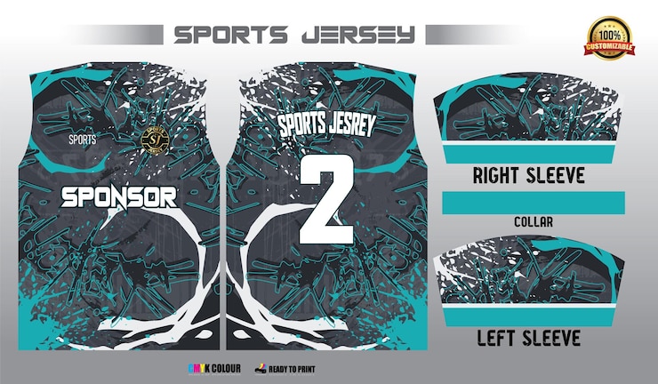 plantilla de diseño de camisetas deportivas