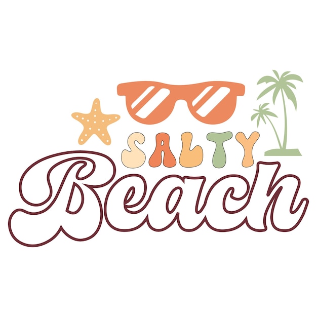 plantilla de diseño de camisetas SVG de verano