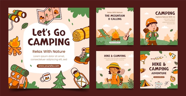 Plantilla de diseño de campamento