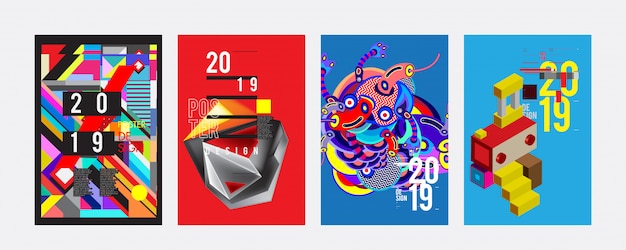 Plantilla de diseño del cartel 2019