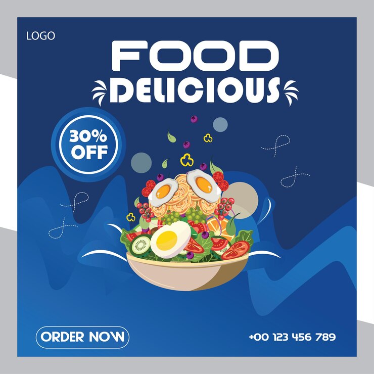 plantilla de diseño de cartel de alimentos