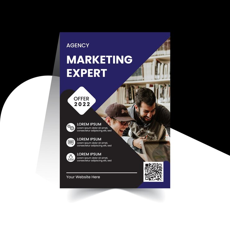 plantilla de diseño de cartel de marketing