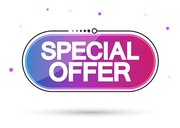 Plantilla de diseño de cartel de oferta especial de venta Banner de descuento para tienda o tienda en línea vectorial