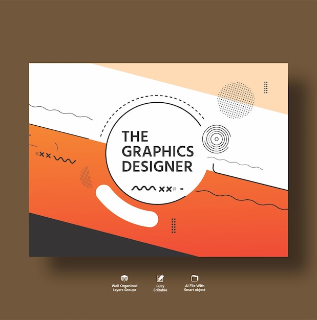 plantilla de diseño de cartel de sitio web de gráficos