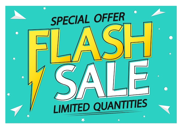 plantilla de diseño de cartel de venta flash o banner para tienda y tienda en línea