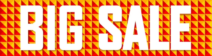 Vector plantilla de diseño de cartel de venta grande o banner para tienda y tienda en línea