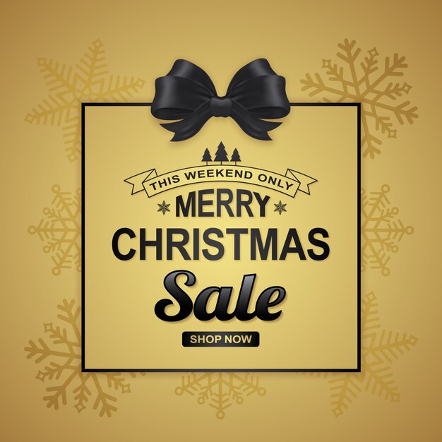 Plantilla de diseño de cartel de venta de Navidad