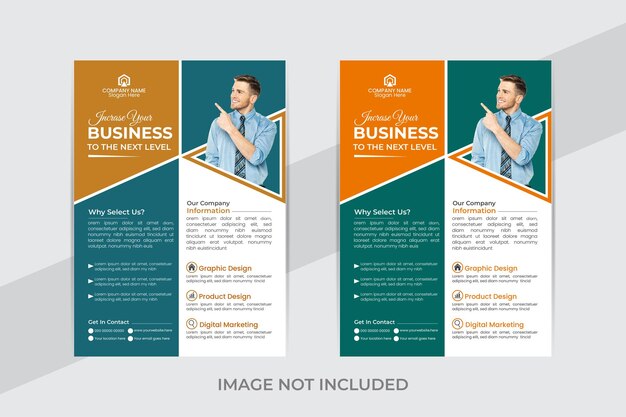 plantilla de diseño de carteles corporativos