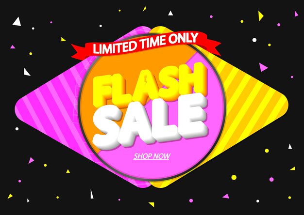 plantilla de diseño de carteles de venta flash