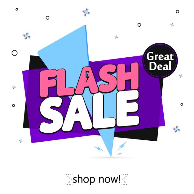 plantilla de diseño de carteles de venta flash