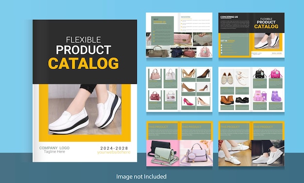 Plantilla de diseño de catálogo moderno creativo para su negocio o diseño de moda