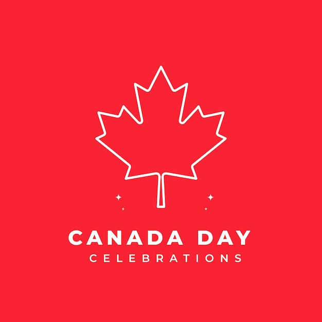 Plantilla de diseño de celebraciones del día de canadá