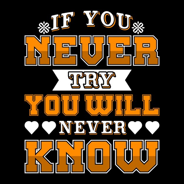 plantilla de diseño de citas de tipografía motivacional diseño de camiseta de tipografía
