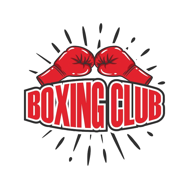 plantilla de diseño de la colección de emblemas de logotipos de boxeo