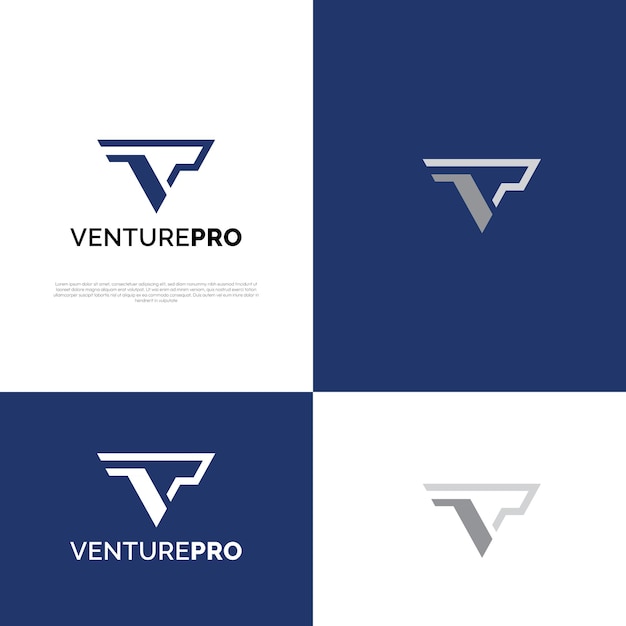 Plantilla de diseño de concepto de ilustración de vector de icono de VP