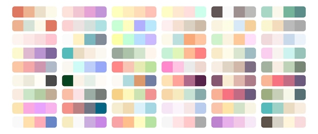 Plantilla de diseño de conjunto de paleta de colores de vector. Esfera multicolor