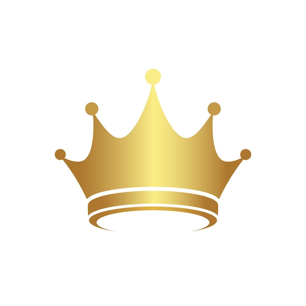 plantilla de diseño de la corona de lujo dorada