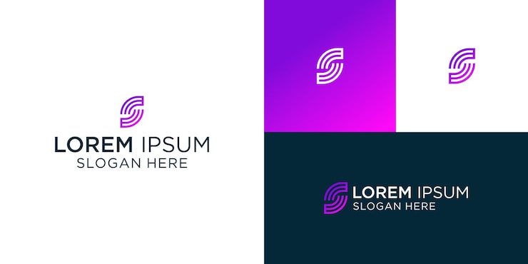 Vector plantilla de diseño creativa y moderna de la letra s