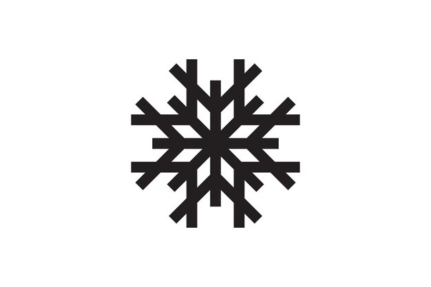 plantilla de diseño creativo del icono de la flor más fría