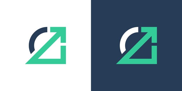 plantilla de diseño creativo de logotipo de flecha simple