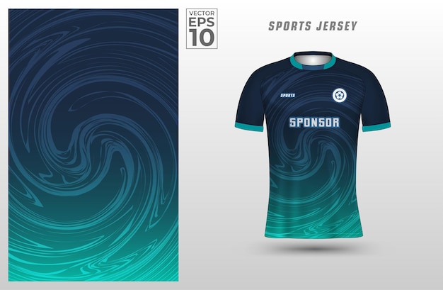 Vector plantilla de diseño deportivo de camiseta con patrón líquido abstracto para camiseta de fútbol