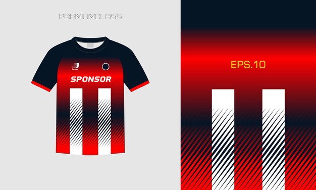plantilla de diseño deportivo de camisetas, camiseta de fútbol para el club de fútbol.