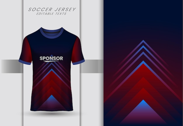 plantilla de diseño deportivo de fútbol vectorial para camisetas de carreras deportivas