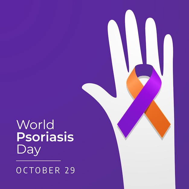 Plantilla de diseño del Día Mundial de la Psoriasis