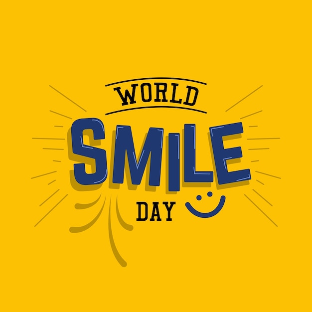 plantilla de diseño del día mundial de la sonrisa