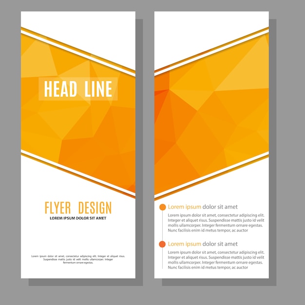 Plantilla de diseño de diseño de folleto de vector folleto