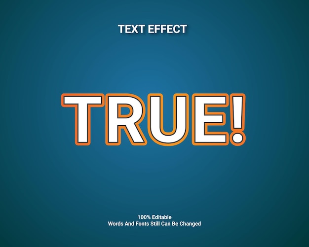 Plantilla de diseño de efecto de texto editable