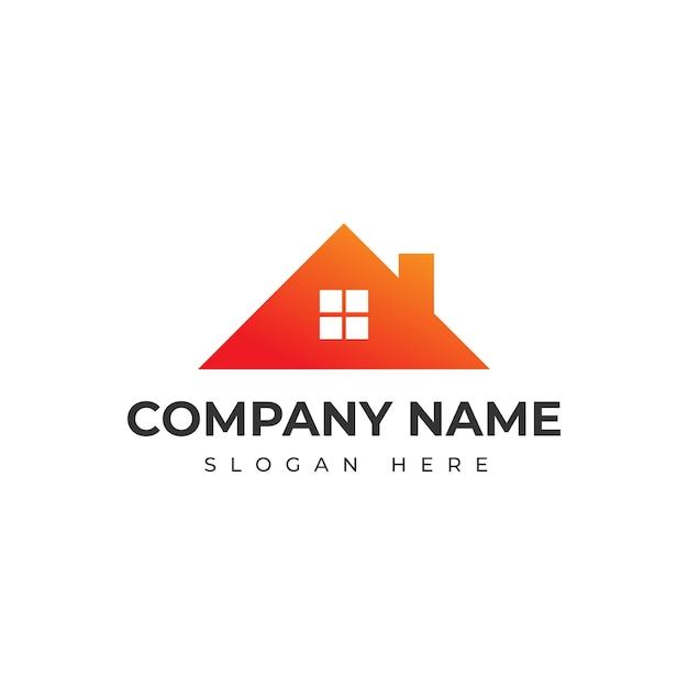 plantilla para el diseño elegante del logotipo del hogar