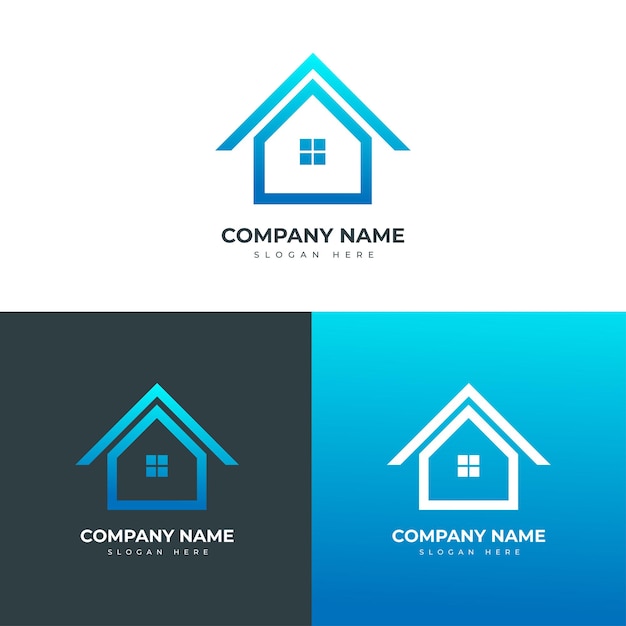 plantilla para el diseño elegante del logotipo del hogar