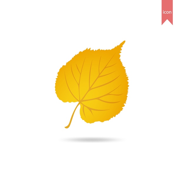 Vector plantilla de diseño de elemento de hoja de otoño.