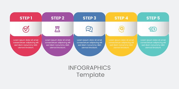 Vector la plantilla de diseño de elementos infográficos se puede usar para el diseño web diseño infográfico creativo