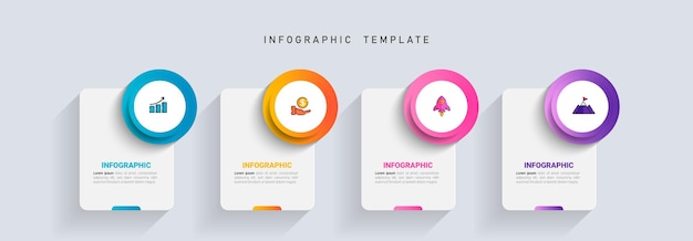 Vector plantilla de diseño de elementos infográficos