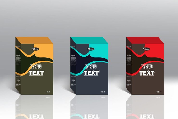 Vector plantilla de diseño de embalaje de caja