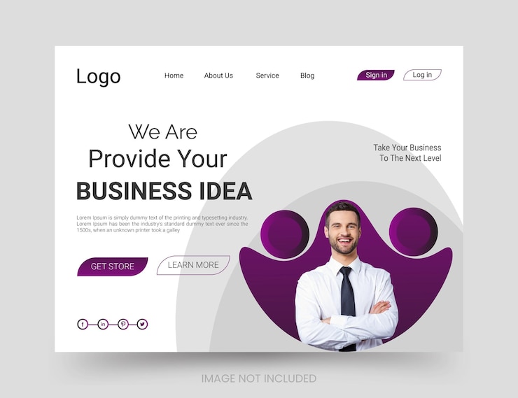 Vector plantilla de diseño de encabezado de sitio web