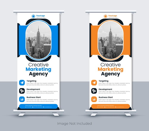 Plantilla de diseño enrollable corporativo