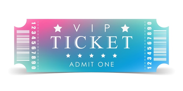 Plantilla de diseño de entradas VIP Vector